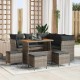 Sonata H Градински Софа Комплект 9 pcs Сив 110 x 55 x 71 см