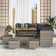 Sonata H Градински Софа Комплект 9 pcs Сив 110 x 55 x 71 см