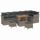 Sonata H Градински Софа Комплект с възглавница 9 pcs Сив 90 x 55 x 71 cm