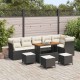 Sonata H Градински Софа Комплект 10 pcs Черно и кремаво 110 x 55 x 71 см