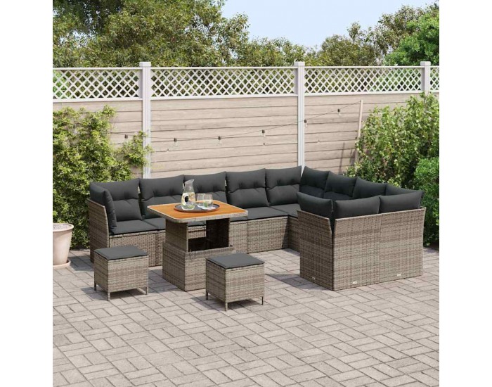 Sonata H Градински Софа Комплект 12 pcs Сив 80 x 80 x 71 cm