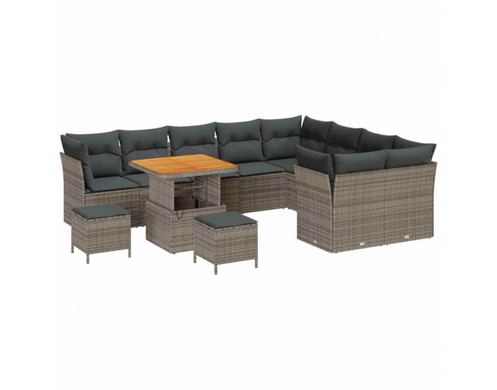 Sonata H Градински Софа Комплект 12 pcs Сив 80 x 80 x 71 cm