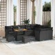 Sonata H Градински Софа Комплект 12 pcs Черно 90 x 55 x 71 cm