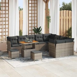 Sonata H Градински Софа Комплект 12 pcs Сив 90 x 55 x 71 cm - Canapele și bănci de grădină