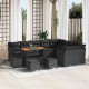Sonata H Градински Софа Комплект 13 pcs Черно 110 x 55 x 71 см