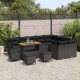 Sonata H Градински Софа Комплект 13 pcs Черно 110 x 55 x 71 см