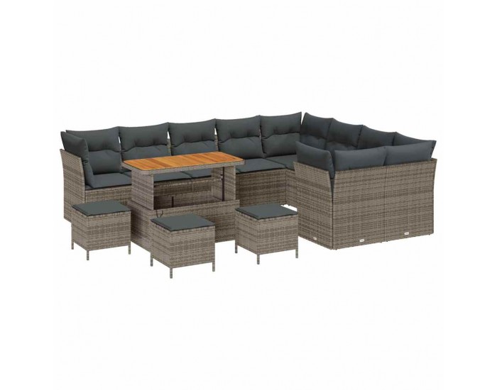 Sonata H Градински Софа Комплект 13 pcs Сив 110 x 55 x 71 см