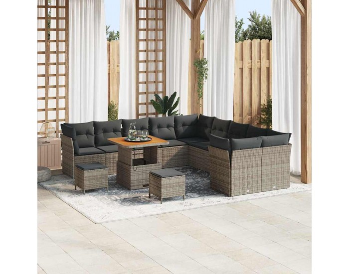 Sonata H Градински Софа Комплект 13 pcs Сив 80 x 80 x 71 cm