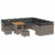 Sonata H Градински Софа Комплект 13 pcs Сив 80 x 80 x 71 cm
