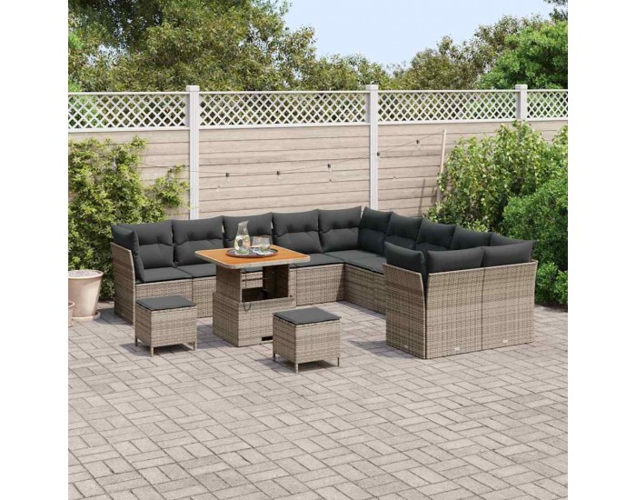 Sonata H Градински Софа Комплект 13 pcs Сив 80 x 80 x 71 cm