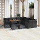 Sonata H Градински Софа Комплект 14 pcs Черно 110 x 55 x 71 см