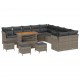 Sonata H Градински Софа Комплект 14 pcs Сив 110 x 55 x 71 см
