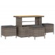 Sonata H Градински Софа Комплект 14 pcs Сив 110 x 55 x 71 см