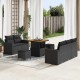 Sonata H Градински Софа Комплект 8 pcs Черно 80 x 80 x 71 cm