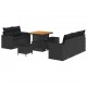 Sonata H Градински Софа Комплект 8 pcs Черно 80 x 80 x 71 cm