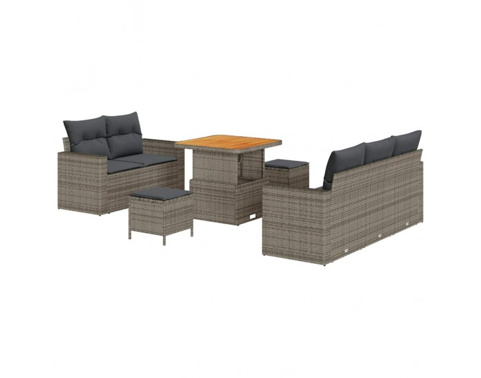 Sonata H Градински Софа Комплект с възглавница 8 pcs Сив 80 x 80 x 71 cm