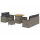 Sonata H Градински Софа Комплект с възглавница 8 pcs Сив 80 x 80 x 71 cm