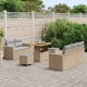 Sonata H Градински Софа Комплект с възглавница 8 pcs бежово и светлосиво