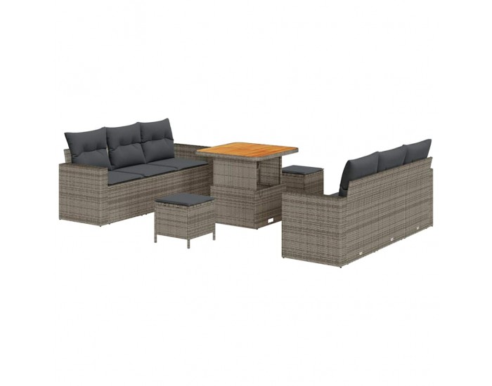 Sonata H Градински Софа Комплект с възглавница 9 pcs Сив 80 x 80 x 71 cm