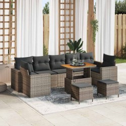 Sonata H Градински Софа Комплект 10 pcs Сив 90 x 55 x 71 cm - Canapele și bănci de grădină