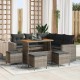Sonata H Градински Софа Комплект 9 pcs Сив 110 x 55 x 71 см