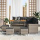 Sonata H Градински Софа Комплект 9 pcs Сив 110 x 55 x 71 см