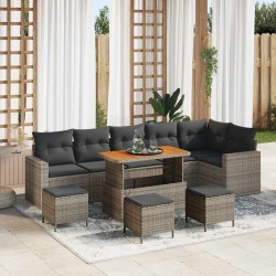 Sonata H Градински Софа Комплект 10 pcs Сив 110 x 55 x 71 см - Canapele și bănci de grădină