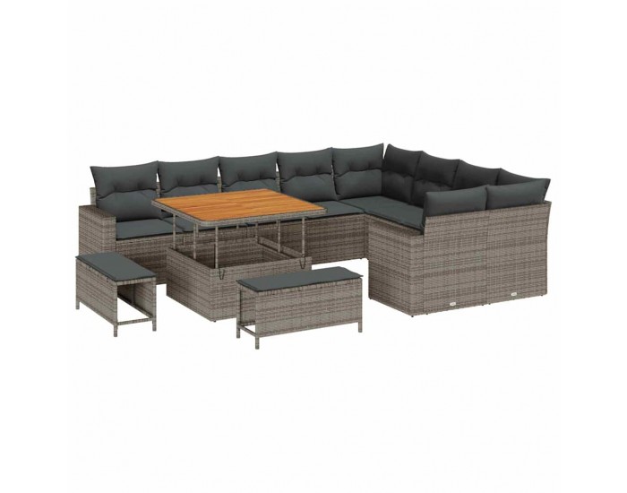 Sonata H Градински Софа Комплект 12 pcs Сив 100 x 100 x 71 cm
