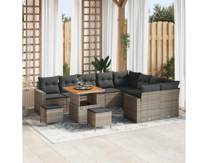 Sonata H Градински Софа Комплект 12 pcs Сив 80 x 80 x 71 cm