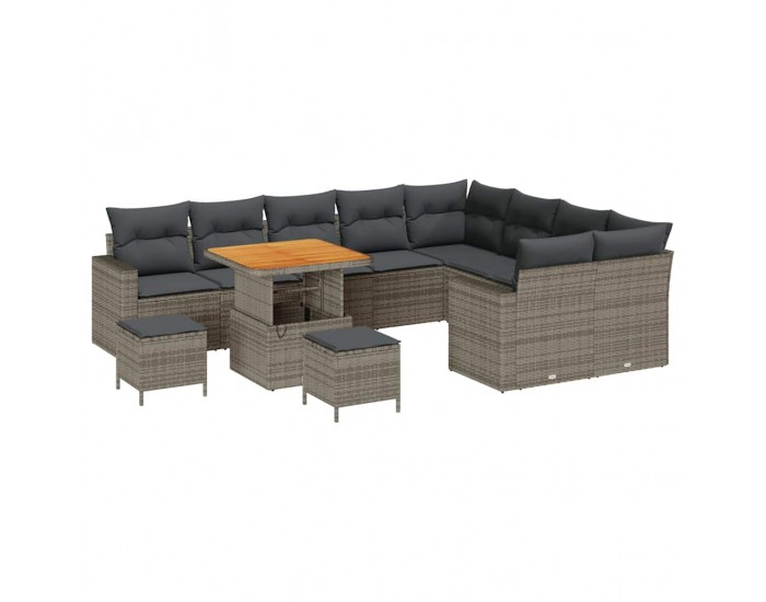 Sonata H Градински Софа Комплект 12 pcs Сив 80 x 80 x 71 cm