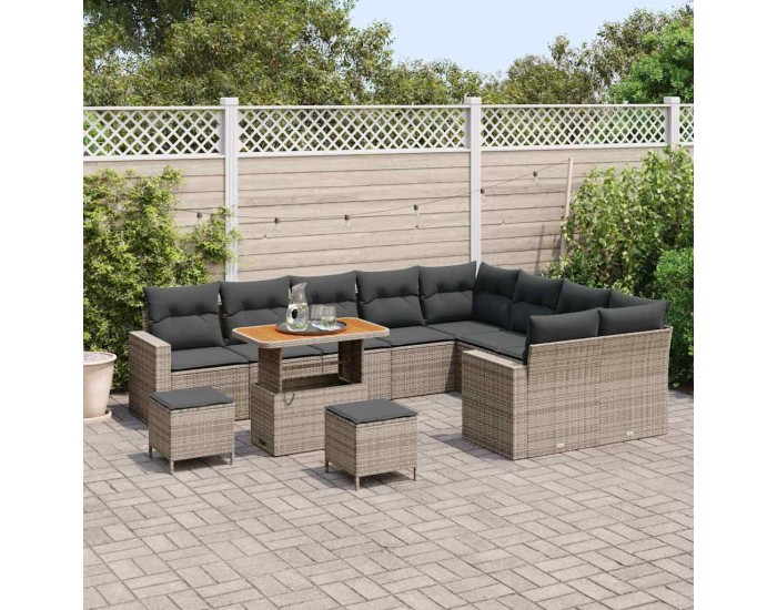 Sonata H Градински Софа Комплект 12 pcs Сив 90 x 55 x 71 cm