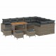Sonata H Градински Софа Комплект 13 pcs Сив 110 x 55 x 71 см