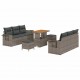 Sonata H Градински Софа Комплект с възглавница 9 pcs Сив 90 x 55 x 71 cm