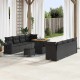 Sonata H Градински Софа Комплект 11 pcs Черно 80 x 80 x 71 cm