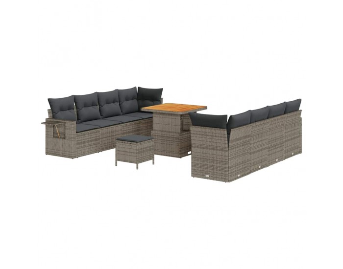 Sonata H Градински Софа Комплект 11 pcs Сив 80 x 80 x 71 cm