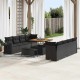 Sonata H Градински Софа Комплект 11 pcs Черно 100 x 100 x 71 cm