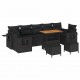 Sonata H Градински Софа Комплект 10 pcs Черно 90 x 55 x 71 cm
