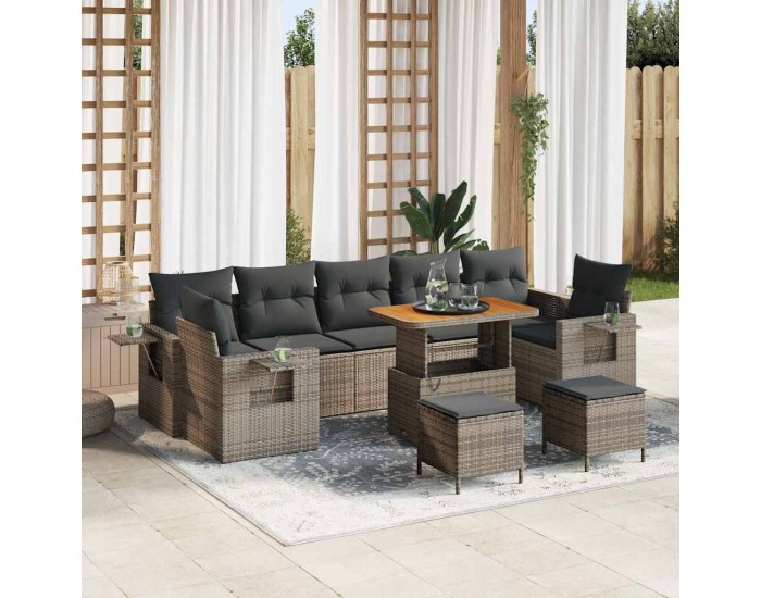Sonata H Градински Софа Комплект 10 pcs Сив 90 x 55 x 71 cm