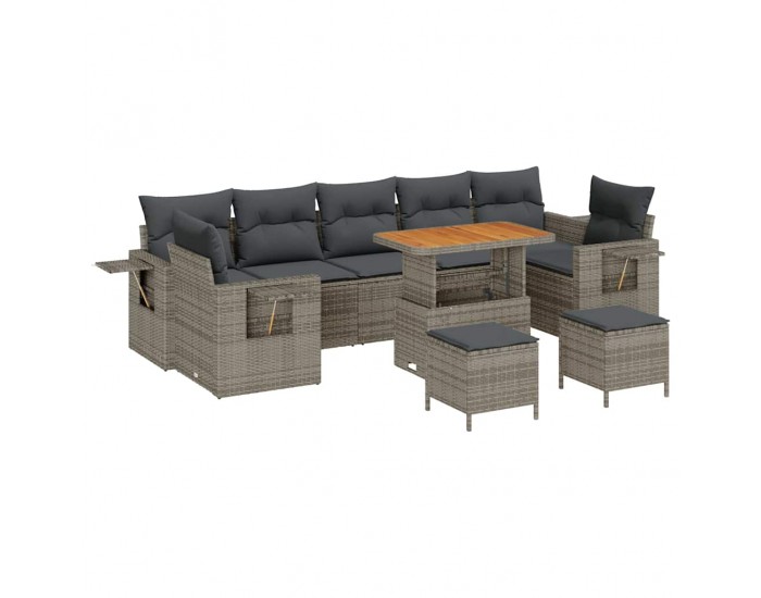 Sonata H Градински Софа Комплект 10 pcs Сив 90 x 55 x 71 cm
