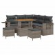 Sonata H Градински Софа Комплект с възглавница 8 pcs Сив 90 x 55 x 71 cm