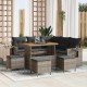 Sonata H Градински Софа Комплект 9 pcs Сив 110 x 55 x 71 см