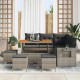 Sonata H Градински Софа Комплект 9 pcs Сив 110 x 55 x 71 см