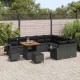 Sonata H Градински Софа Комплект 12 pcs Черно 80 x 80 x 71 cm
