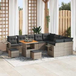 Sonata H Градински Софа Комплект 12 pcs Сив 80 x 80 x 71 cm - Canapele și bănci de grădină