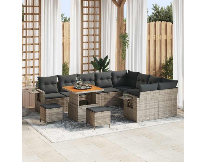 Sonata H Градински Софа Комплект 12 pcs Сив 80 x 80 x 71 cm