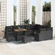 Sonata H Градински Софа Комплект 12 pcs Черно 90 x 55 x 71 cm