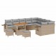 Sonata H Градински Софа Комплект 12 pcs бежово и светлосиво