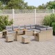 Sonata H Градински Софа Комплект 12 pcs бежово и светлосиво