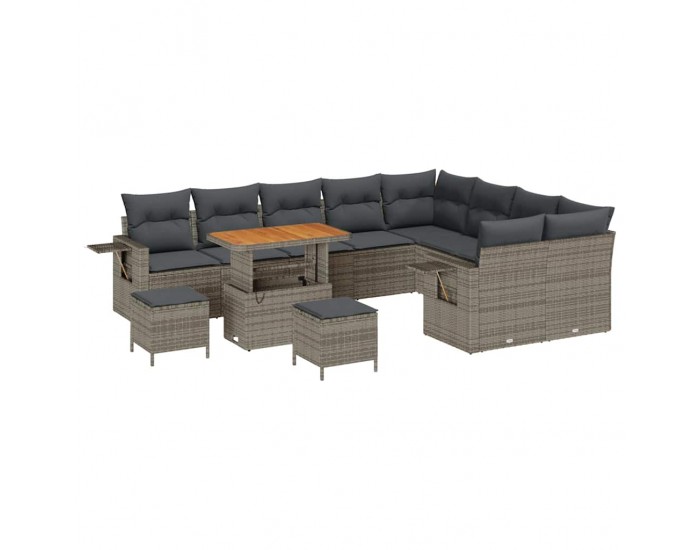 Sonata H Градински Софа Комплект 12 pcs Сив 90 x 55 x 71 cm
