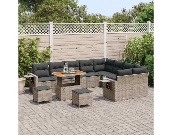 Sonata H Градински Софа Комплект 12 pcs Сив 90 x 55 x 71 cm
